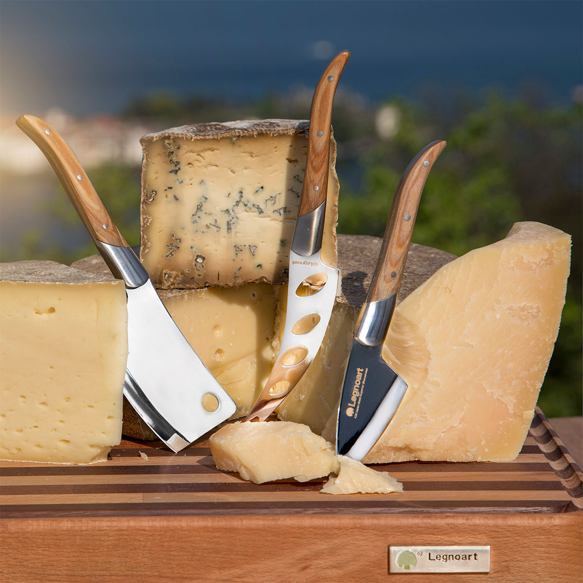 Käsemesser Set Reggio für Hartkäse, Weichkäse & halbharten Käse hell Käsemesser Set Reggio für Hartkäse, Weichkäse & halbharten Käse hell