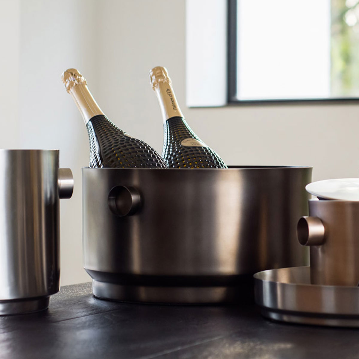 Partykübel - Weinkühler - Champagnerkühler  RONDO kupfer Partykübel - Weinkühler - Champagnerkühler  RONDO kupfer